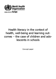 Gesundheitskompetenz in Schulen - WHO Concept Paper