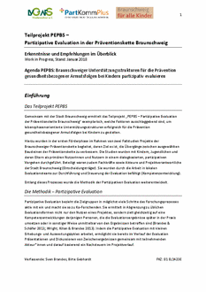 Partizipative Evaluation in der Präventionskette Braunschweig